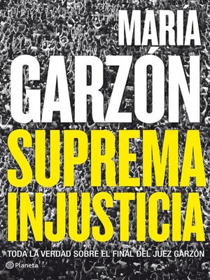 cover image of Suprema injusticia